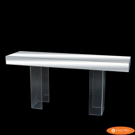 Mirror and Lucite Console Table