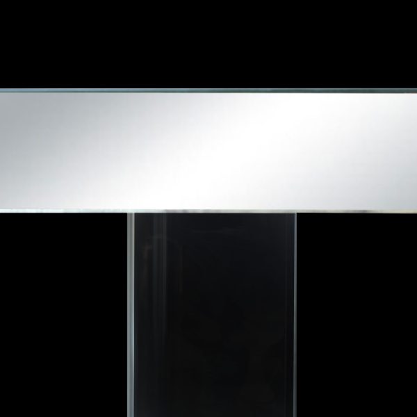 Mirror and Lucite Console Table