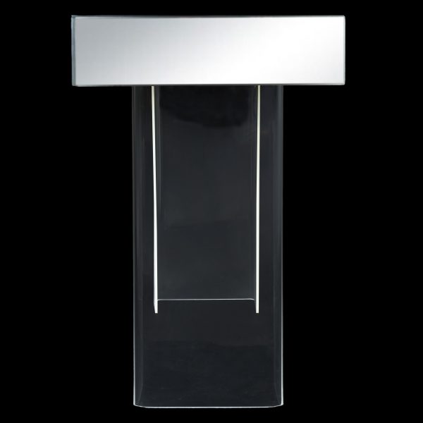 Mirror and Lucite Console Table