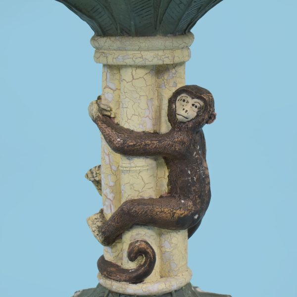Monkey With Palm Tree End Table