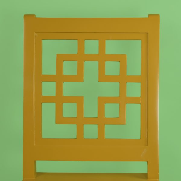 Mustard Fretwork Desk Chair