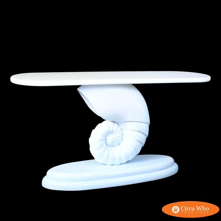 Nautilus Blue Console Table