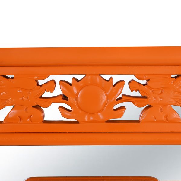 Orange Chinoiserie Mirror