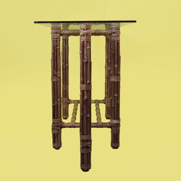 Oversize Bamboo Console Table by McGuire