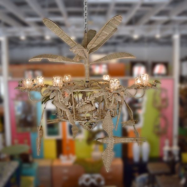 Giant Ten Foot in Diameter Flying Parrots Chandelier - Image 2