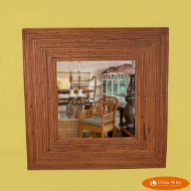 Oversize Pencil Reed Square Mirror