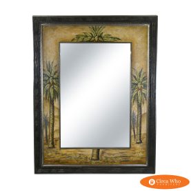Oversized Handpainted Palms Mirror