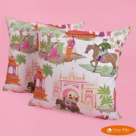 Pair of Back to Bara Bazaar in Jewel Pillows