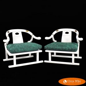 Pair of Baker Ming Chairs by Michael Taylor
