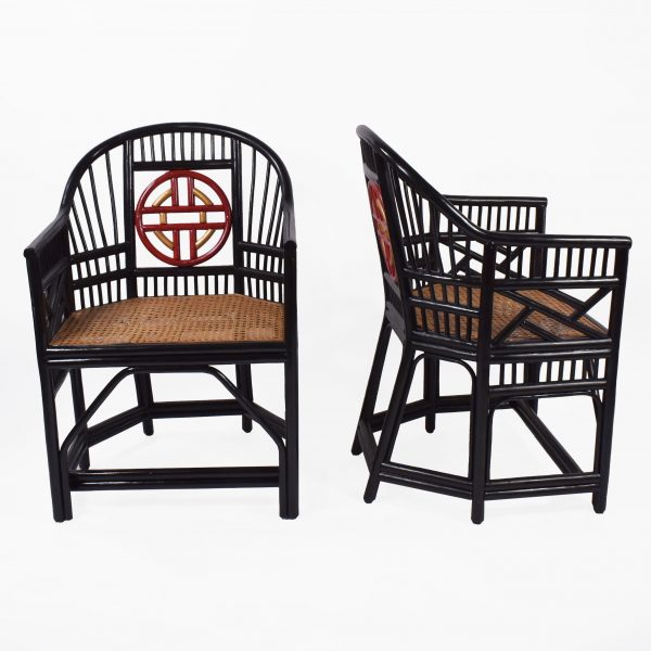 Pair of Black Brighton Style Chairs