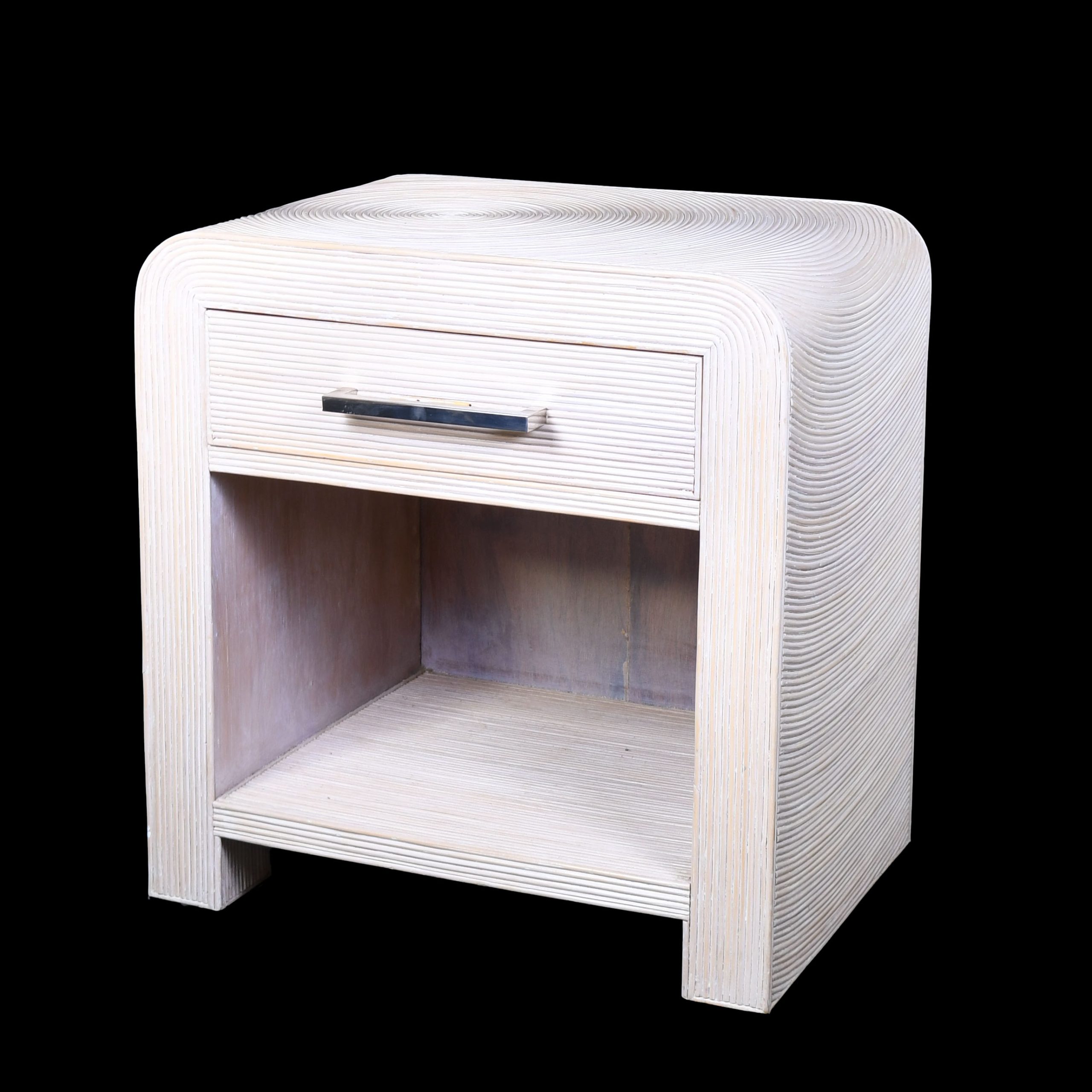 Pair of Blonde Crespi Style Nightstands
