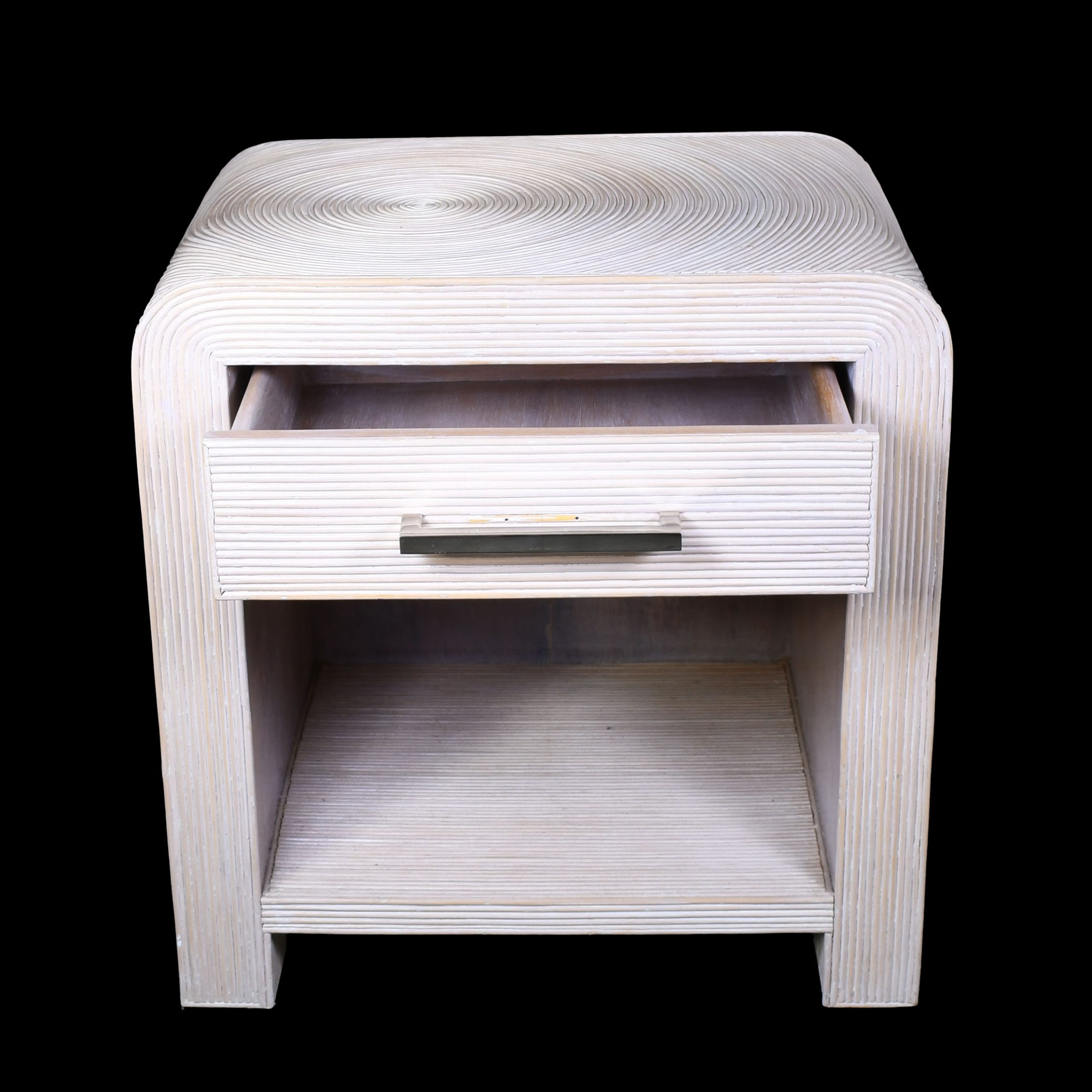 Pair of Blonde Crespi Style Nightstands