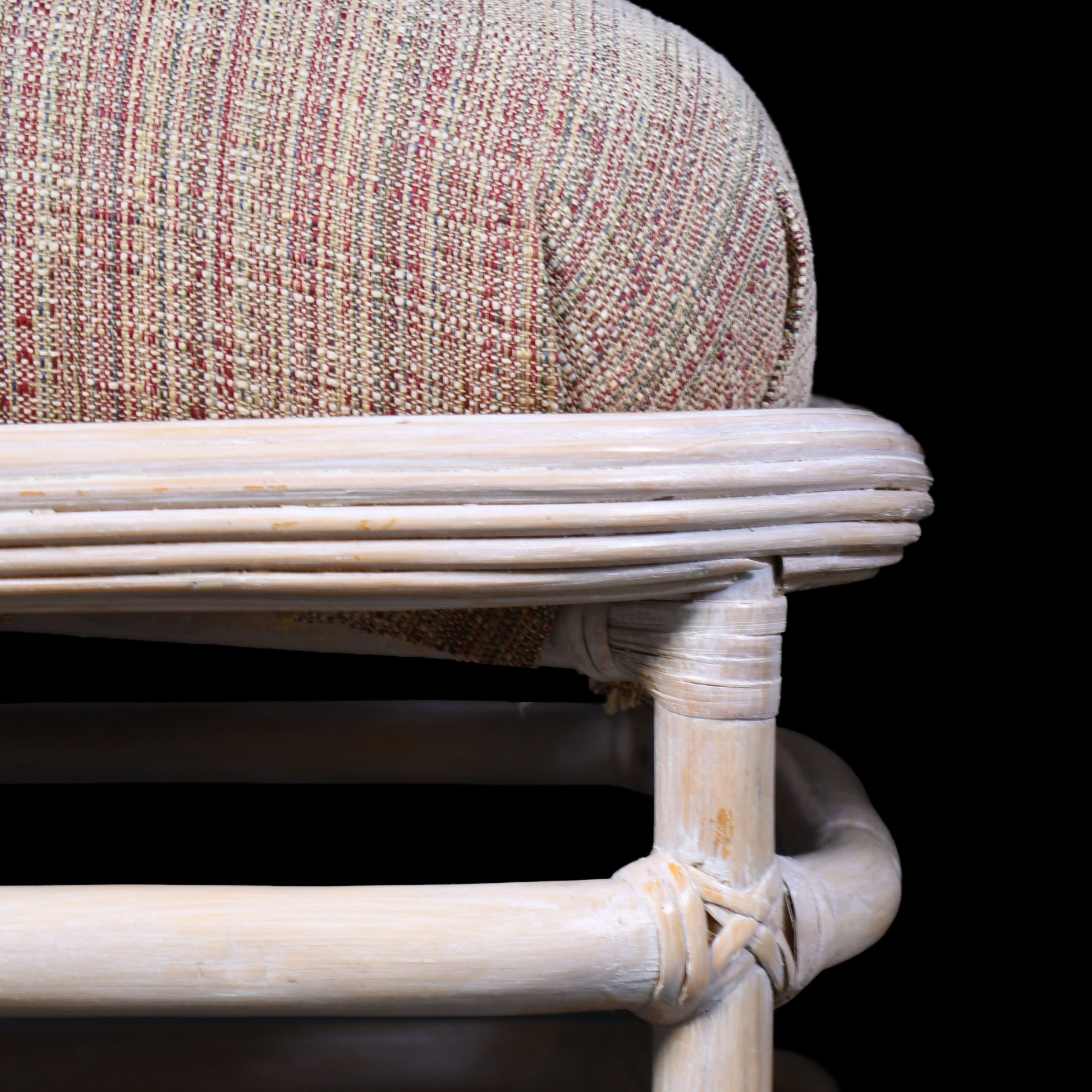 Pair of Blonde Pencil Reed Stools
