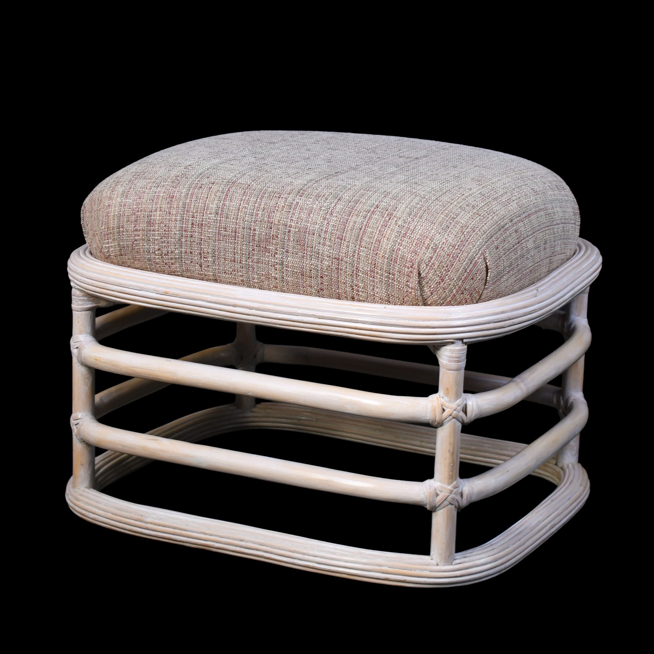Pair of Blonde Pencil Reed Stools