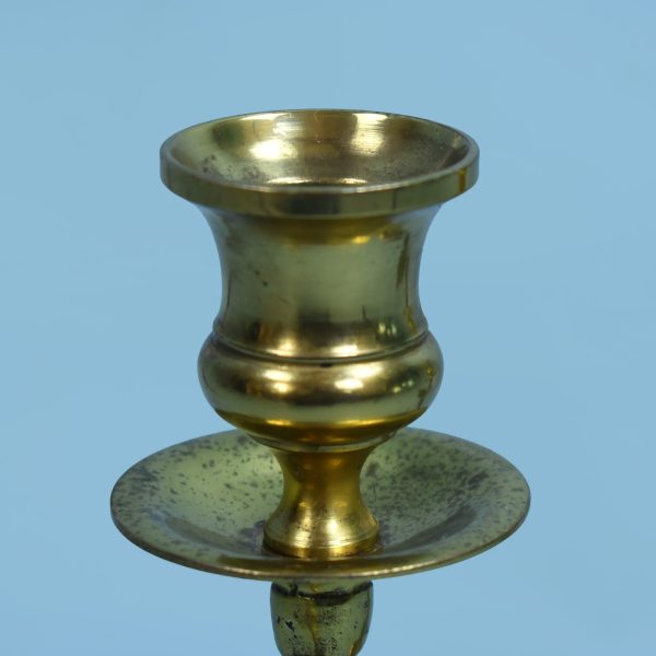 Pair of Brass Koi Candle Holders