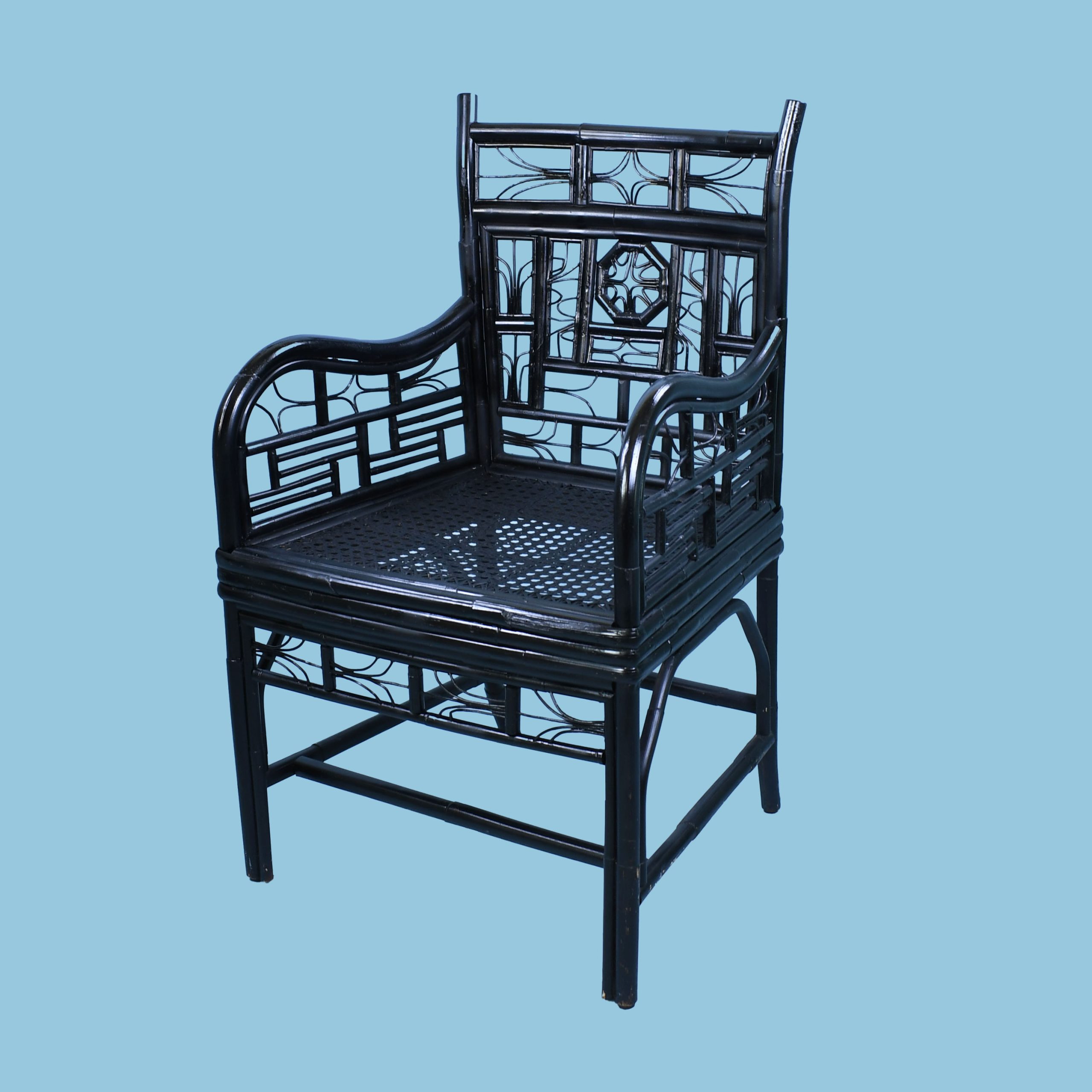 Pair of Brighton Style Black Chairs