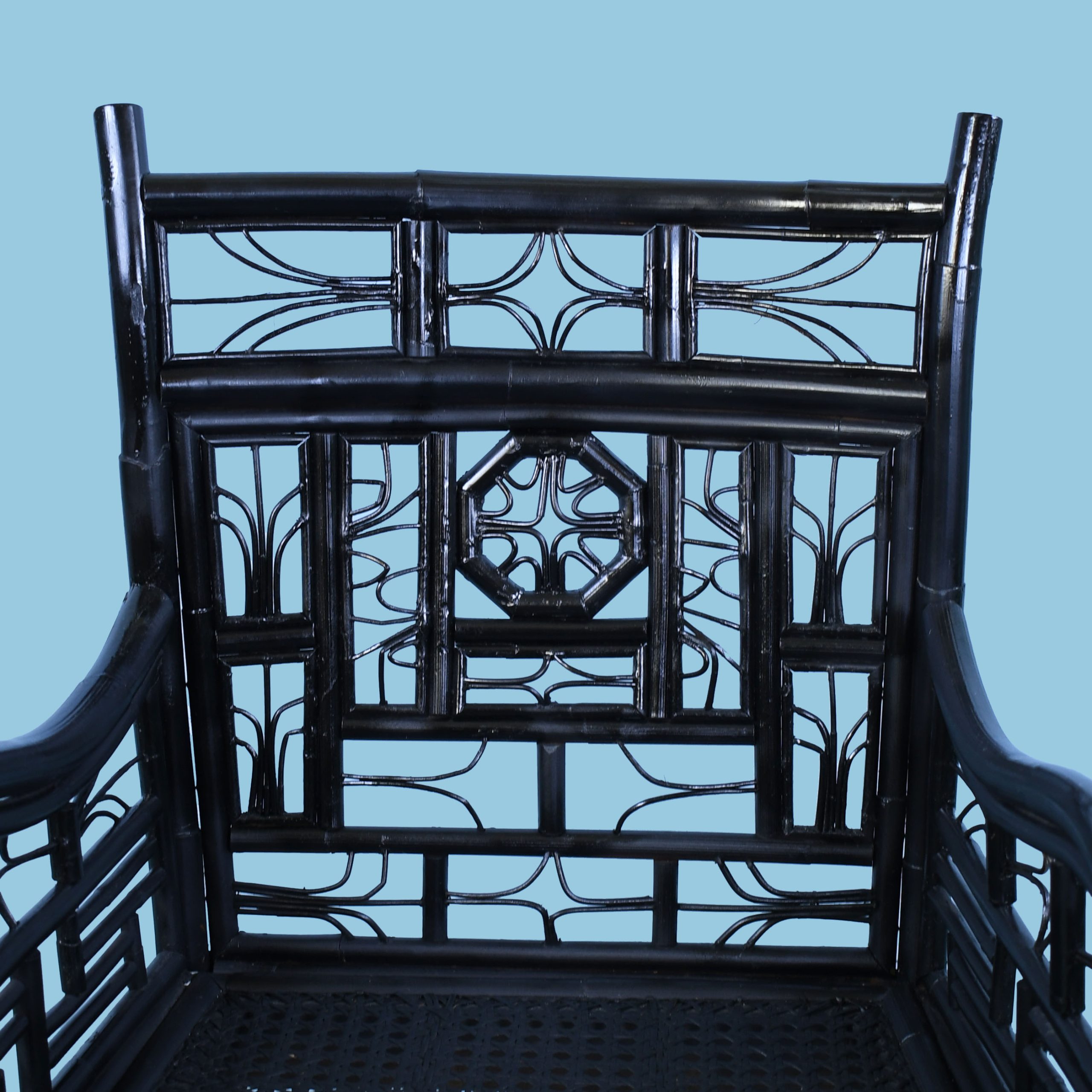 Pair of Brighton Style Black Chairs
