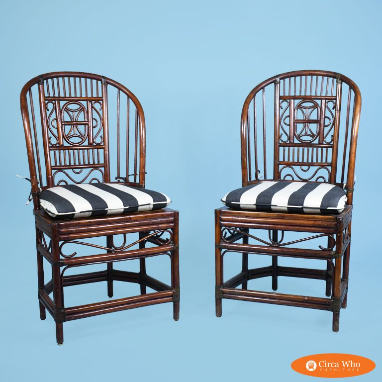 Pair of Brighton Style High-Back Chairs