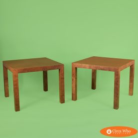 Pair of Burl Parsons End Tables