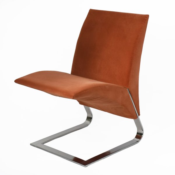 Pair of Cantilever Chrome Chairs by Ricardo Antonio Ravello