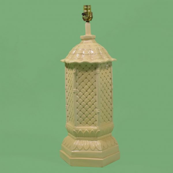 Pair of Ceramic Pagoda Table Lamps