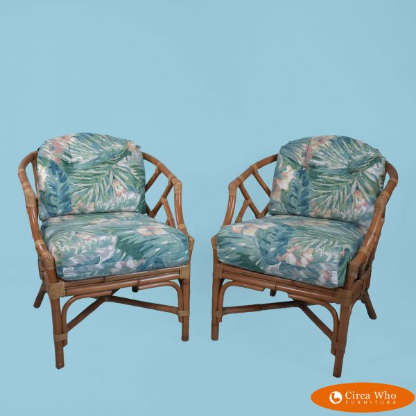 Pair of Chippendale Barrel Chairs