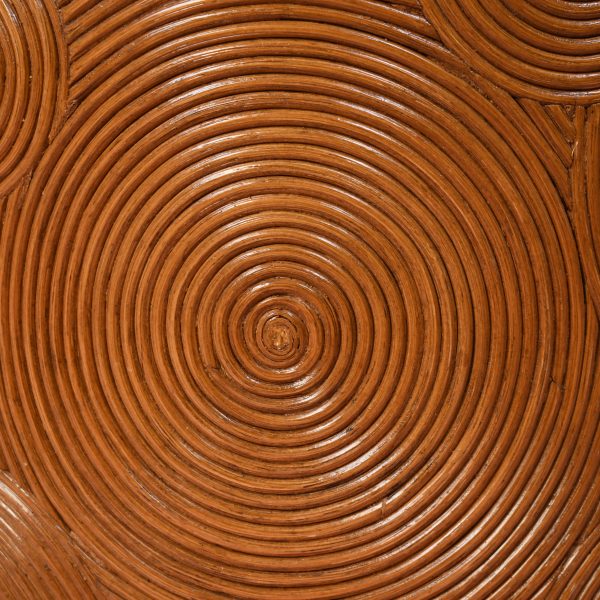 Pair of Crespi Style Pencil Reed Drum End Tables