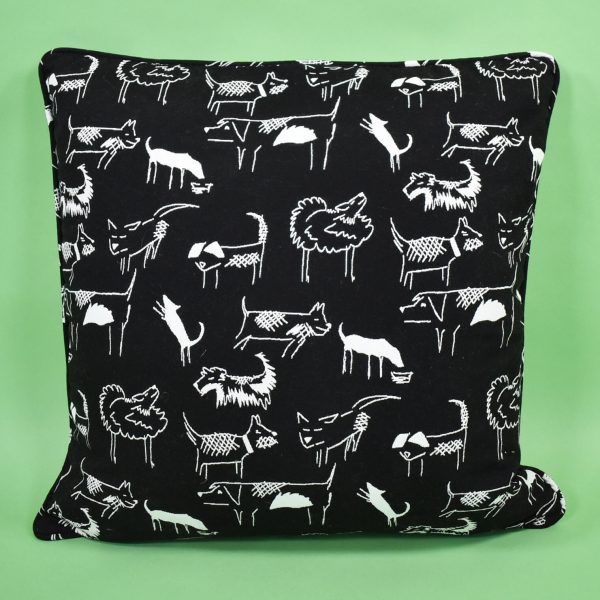 Pair of Dog-Stripe Down Fill Pillows - Image 2