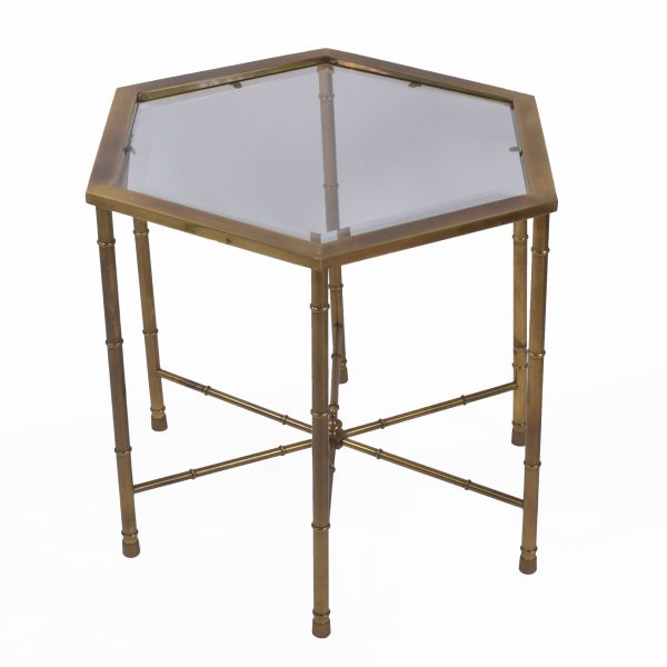 Pair of Faux Bamboo End Tables by Mastercraft