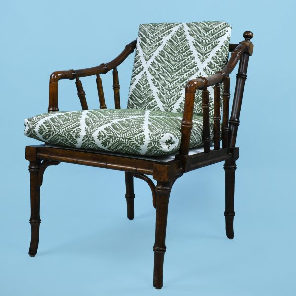 Pair of Faux Bamboo Lounge Chairs