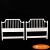 Pair Of Bamboo Fretwork Twin Headboards | Circa Who