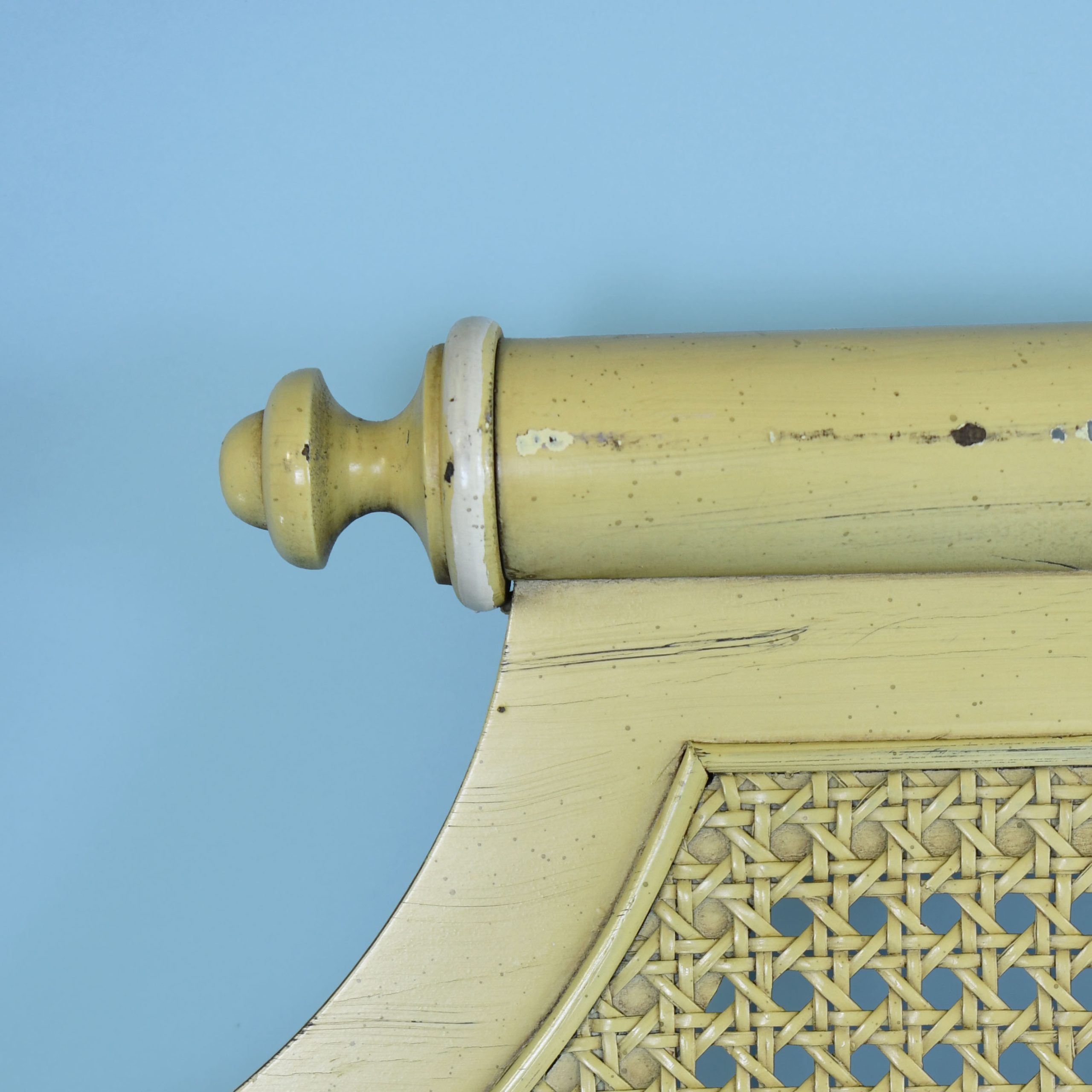 Pair of Faux Bamboo and Cane Headboards