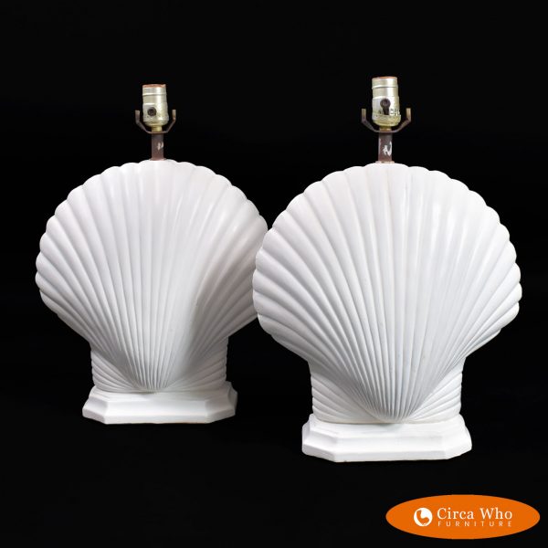 Pair of Faux Shell Table Lamps