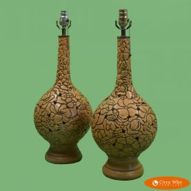 Pair of Faux Stone Table Lamps