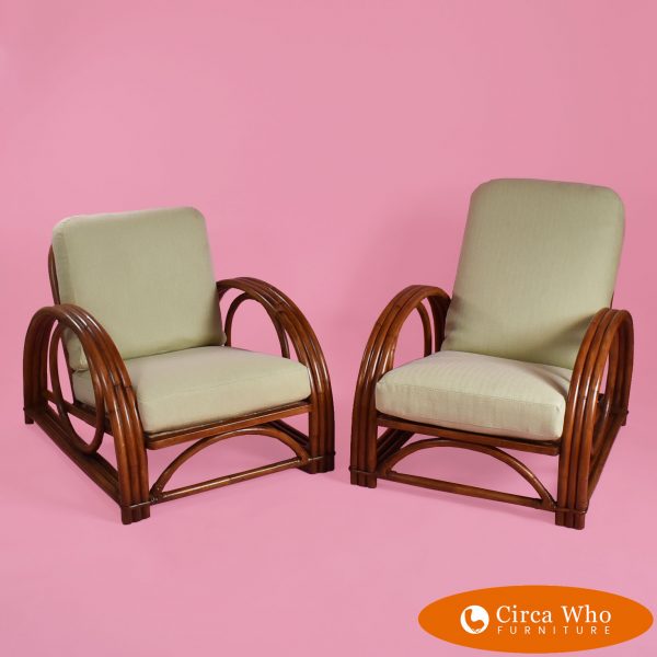 Pair of Ficks Reed Large Chairs