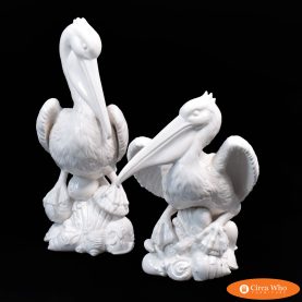 Pair of Fitz and Floyd Ceramic Pelicans