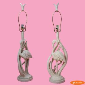 Pair of Flamingo Table Lamps