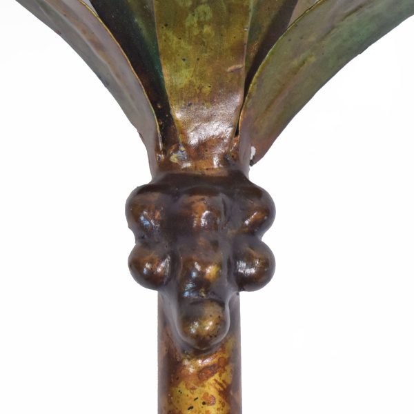 Pair of Gold Tole Palm Tree Sconces