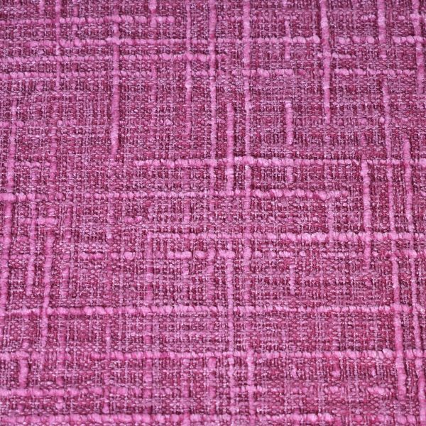 Pair of Black Greek Key Arm Chairs with Pink Upholstery