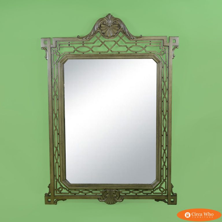 Greek Key With Shell Mirror