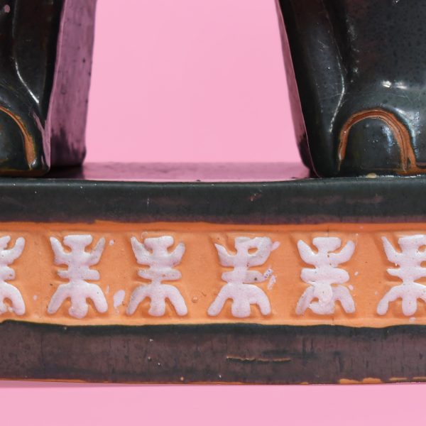 Pair of Green Elephant Garden Seat