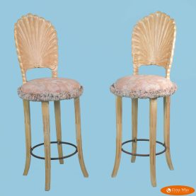 Pair of Grotto Style Bar Stools