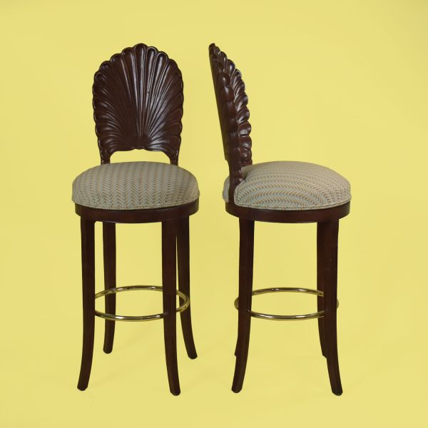 Pair of Grotto Swivel Bar Stools