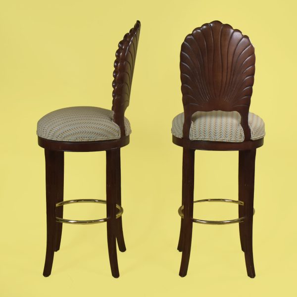 Pair of Grotto Swivel Bar Stools