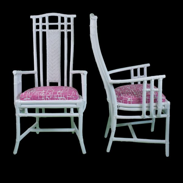 Pair of High-Back Pagoda Arm Chair