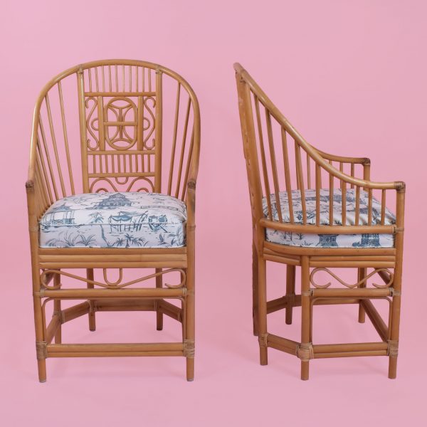 Pair of High-back Brighton Style Chairs