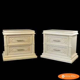 Pair of Hollywood Regency Nightstands