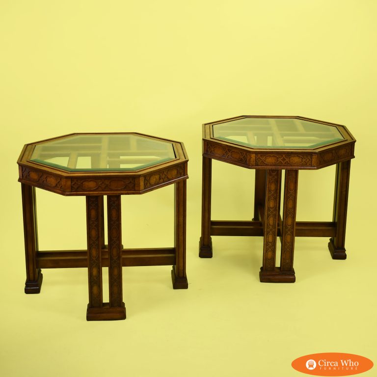 Pair of Hollywood Regency Side Table