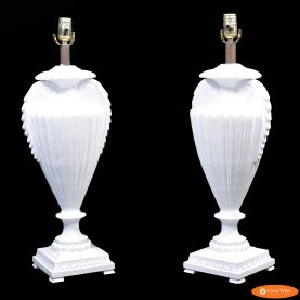 Pair of Hollywood Regency Wing Lamps