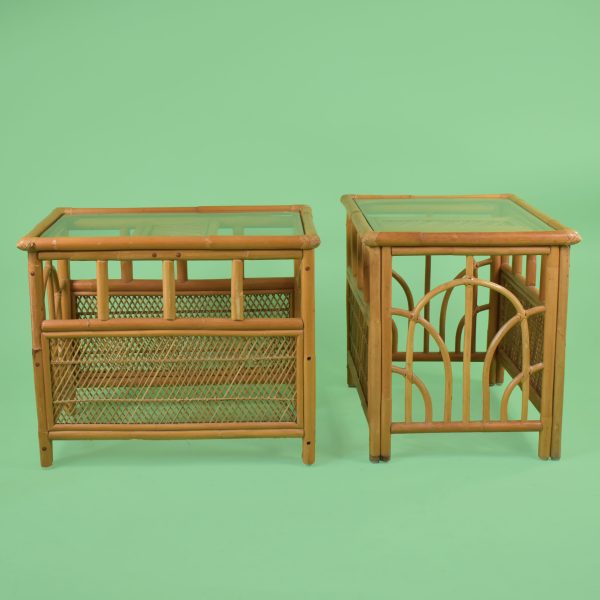 Pair of Island Rattan Side Tables